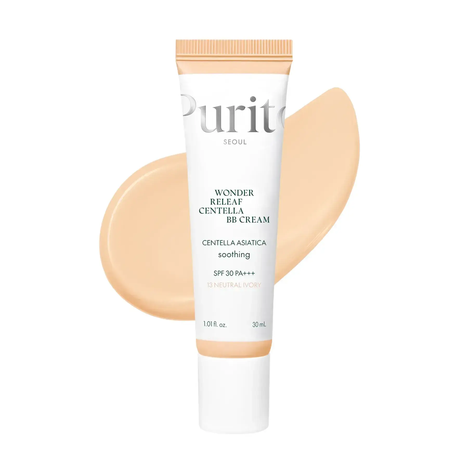 BB крем з екстрактом центелли Purito Seoul Wonder Releaf Centella BB Cream №13 Neutral Ivory, 30 мл