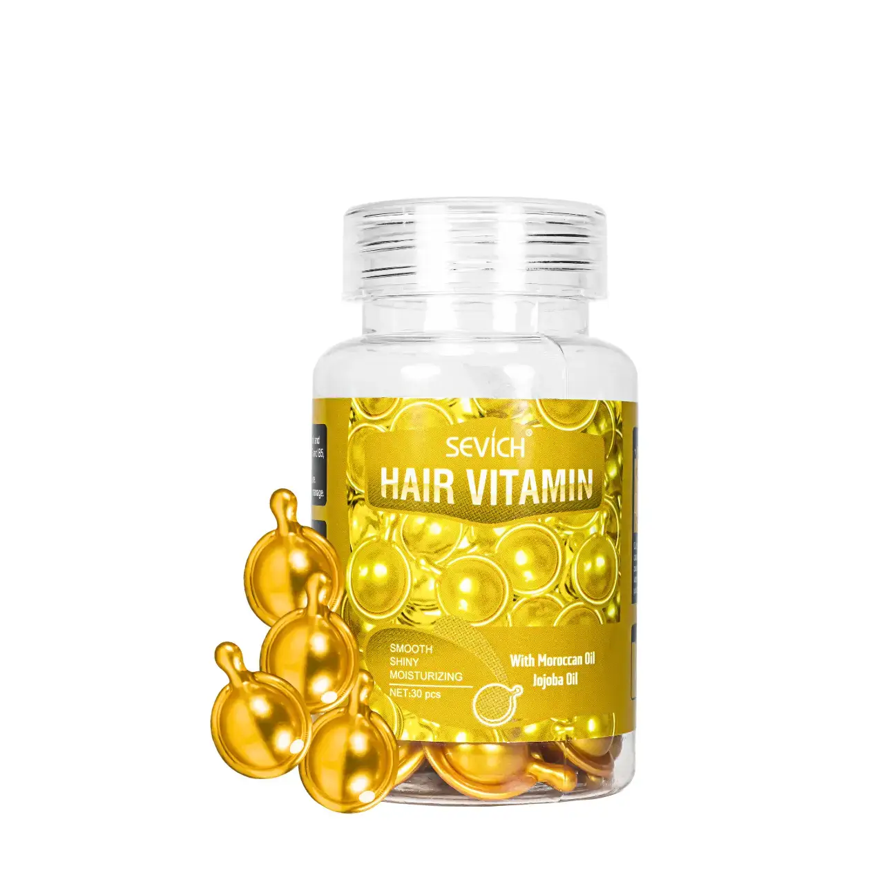 ВІТАМІНИ *Капсули ДЛЯ ОСЛАБЛЕНОГО ТА СУХОГО ВОЛОССЯ SEVICH HAIR VITAMIN WITH MAROCCAN OIL & JOJOBA OIL, 30 ШТ
