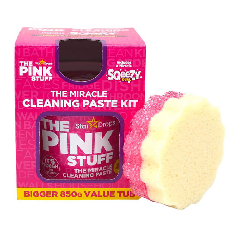 Набір для прибирання The Pink Stuff Cleaning Paste Kit Sqeezy, (Паста 850 г+ Губка)