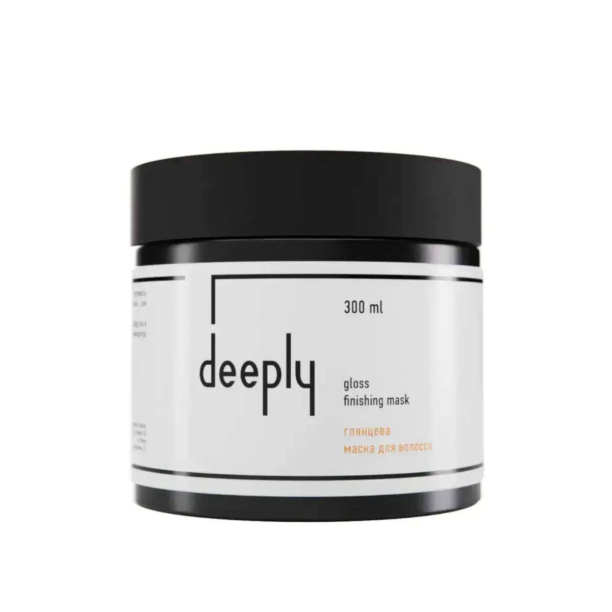 Глянцева маска для волосся deeply gloss finishing mask менша 300 мл