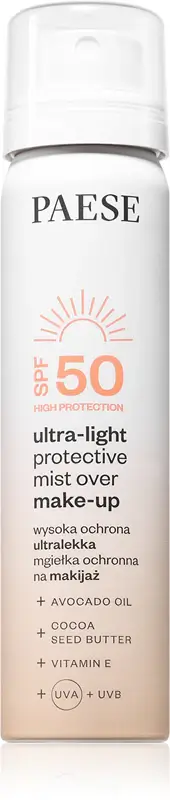 Paese ультралегкий сонцезахисний спрей для макіяжу SPF50 75мл