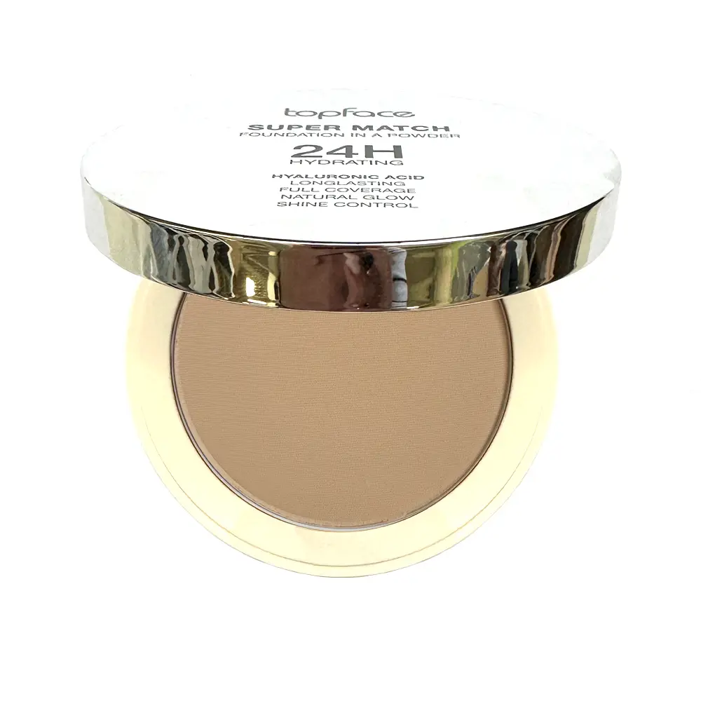 ПУДРА ДЛЯ ОБЛИЧЧЯ TOPFACE SUPER MATCH FOUNDATION КОМПАКТНА ЗВОЛОЖУЮЧА 10 Г (PT269), 07 MEDIUM SAND/СЕРЕДНІЙ ПІСОЧНИЙ