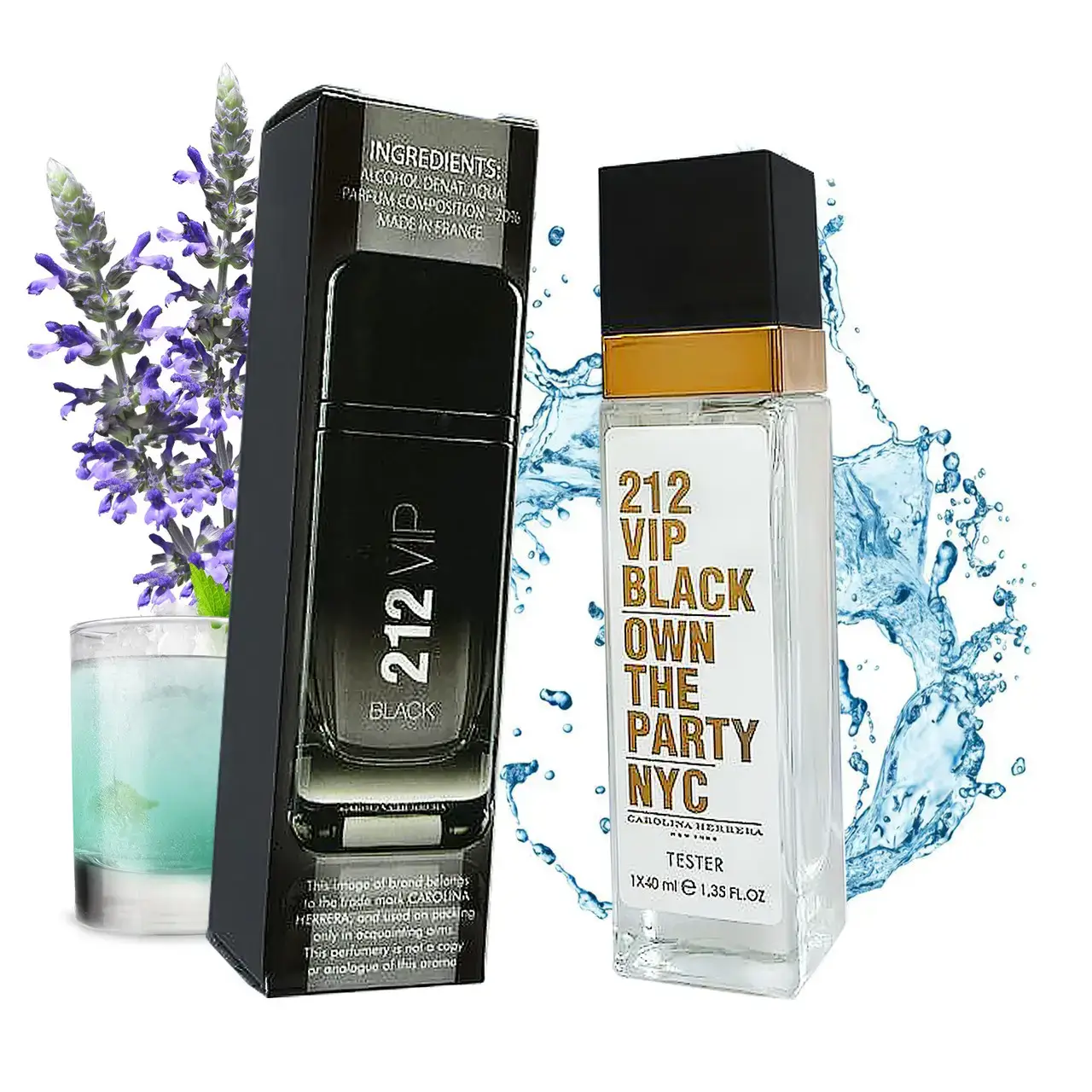 CAROLINA HERRERA 212 VIP BLACK (КАРОЛІНА ЕРРЕРА 212 ВІП БЛЕК) 40 МЛ