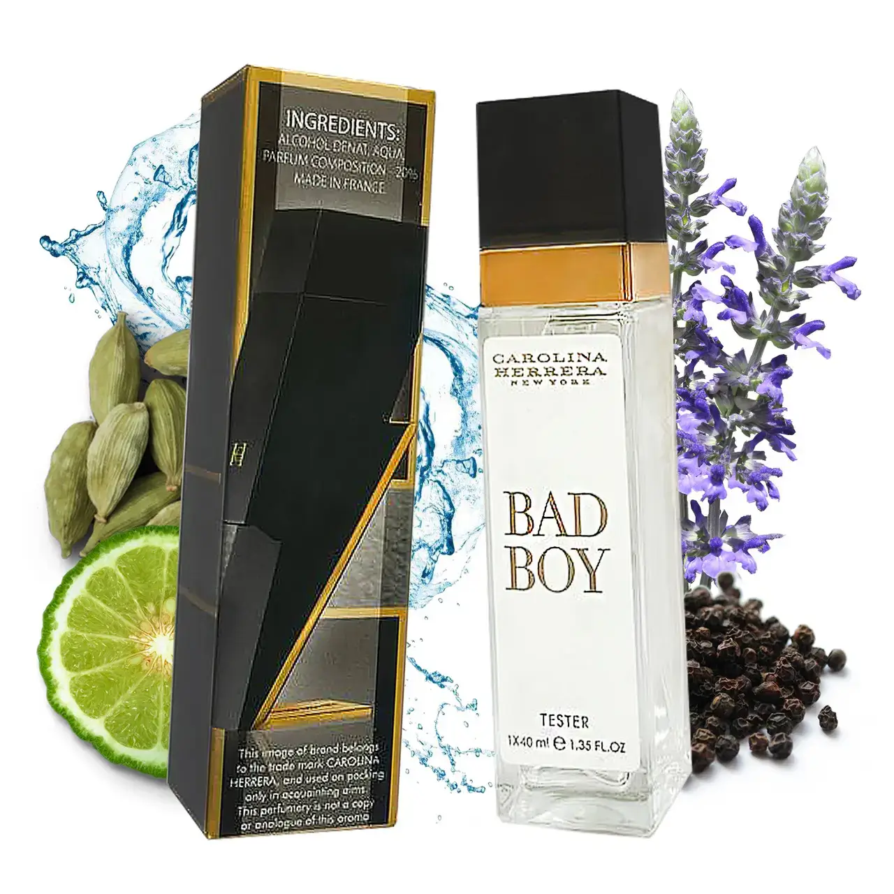 CAROLINA HERRERA BAD BOY (КАРОЛІНА ЕРЕРРА БЕД БОЙ) 40 МЛ