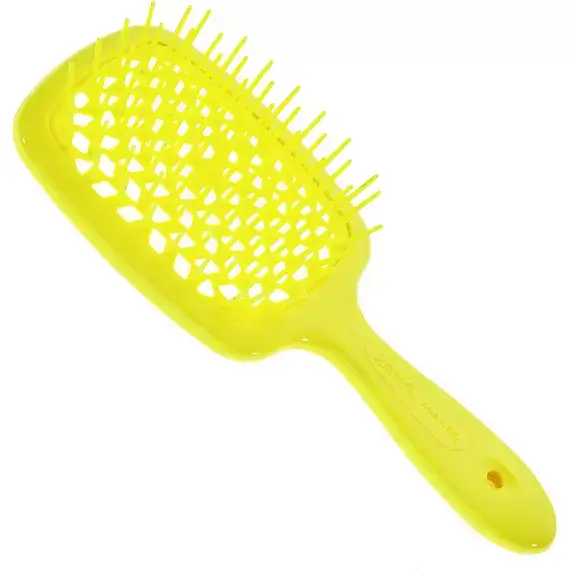 ГРЕБІНЕЦЬ JANEKE SUPERBRUSH неоново-жовта МІНІ 17 см