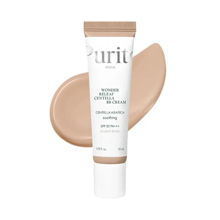 Purito Seoul Wonder Releaf Centella BB Cream SPF 30 PA+++ BB-крем для чутливої шкіри з екстрактом центели  21 LIGHT BEIGE, 30 ml